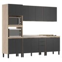 Ver imagem 4 de Cozinha Modulada Firenze Fhr001 Avena Touch Grafito - Demóbile