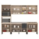Ver imagem 2 de Cozinha Modulada Firenze Fhr001 Avena Touch Grafito - Demóbile