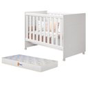 Ver imagem 1 de Berço Mini Cama Katatau Flex Branco Fosco com Colchão D18 de 10cm - Reller Móveis