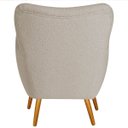 Ver imagem 5 de Poltrona Decorativa Luxo Moderna Sala de Estar Recepção Amélia Linho