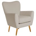 Ver imagem 3 de Poltrona Decorativa Luxo Moderna Sala de Estar Recepção Amélia Linho