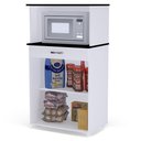 Ver imagem 3 de Balcão Cozinha Micro-ondas Multiuso Carina 2 Portas e 1 Gaveta Flex Branco - Desk Design