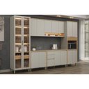 Ver imagem 1 de Cozinha Completa 6 Peças 15 Portas Allure CZ653 Gris Linea