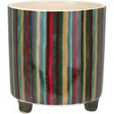 Ver imagem 1 de Cachepô de Cerâmica Color 15x14x14cm Vaso Plantas Jardim Sala Suculenta Flores