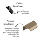 Ver imagem 6 de Puxador Drop Alumínio Porta Gaveta Móveis Planejados 300mm - Ouro Envelhecido