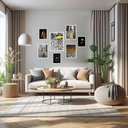 Ver imagem 2 de Kit 7 Quadros Decorativos Cores & Black - com Vidro:madeira Preta