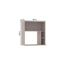 Ver imagem 2 de Armário Aéreo 80cm 2 Portas com Espaço para Forno ou Micro - Ondas Stylo Luciane Móveis Cinammon