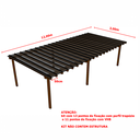 Ver imagem 2 de Cobertura Policarbonato Alveolar 12,00m x 3,00m Fume 4mm