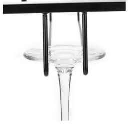 Suporte Duplo Copos Organizador de Taças Vinho Armario de Encaixe Porta Copo Gin Cozinha Armario Sus - 4