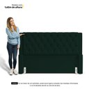 Ver imagem 7 de Cabeceira Atena para Cama Box Queen Size 160cm Capitonê com Frame Veludo Verde Escuro - Abmaza