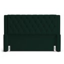 Ver imagem 3 de Cabeceira Atena para Cama Box Queen Size 160cm Capitonê com Frame Veludo Verde Escuro - Abmaza