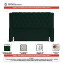 Ver imagem 6 de Cabeceira Atena para Cama Box Queen Size 160cm Capitonê com Frame Veludo Verde Escuro - Abmaza