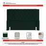 Cabeceira Atena para Cama Box Queen Size 160cm Capitonê com Frame Veludo Verde Escuro - Abmaza - 6