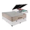 Ver imagem 1 de Cama + Box Airtech Colchão Ortobom Queen com Baú Bege Springpocket Cor:branco