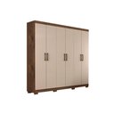 Ver imagem 7 de Guarda Roupa Casal 6 Portas e 3 Gavetas Clara Flex Branco - Panan