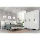 Ver mais imagens de Guarda Roupa Casal 6 Portas e 3 Gavetas Clara Flex Branco - Panan