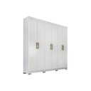 Ver imagem 1 de Guarda Roupa Casal 6 Portas e 3 Gavetas Clara Flex Branco - Panan