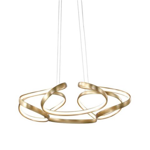Lustre Clássico Jadore em Metal e Led para Sala de Jantar e Ambientes Modernos - 25x70cm