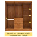 Ver imagem 4 de Guarda Roupa Casal 6 Portas 4 Gavetas Arizona s/ Espeho s/ Pés - Tcil Cinamomo