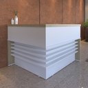 Ver imagem 1 de Mesa para Escritório Atendimento Carvalho Branco - Artany Móveis