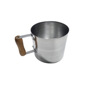 Canecão Leiteira Alumínio Polido Cabo em Madeira N14 - 1,8l Lidermix Cn15-27