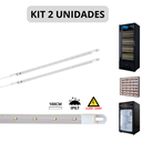Ver imagem 1 de Kit 2 Barra Led 20w 100cm Geladeira Expositora Freezer 220v Ip67 6500k