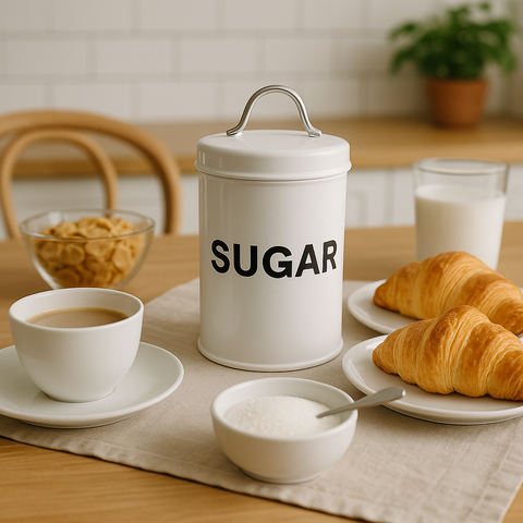 Pote Lata de Mantimento Industrial Sugar - Linha Dom:branco