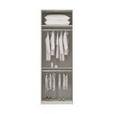 Ver imagem 2 de Guarda-roupa Solteiro Luciane 2 Portas Prime Plus 80 Cm