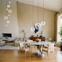 Ver imagem 3 de Conjunto Lustres para Sala de Estar e Sala de Jantar Mix - Branco