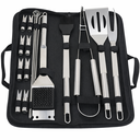 Ver imagem 1 de Kit Conjunto Churrasco Aço Inox Maleta 20 Peças