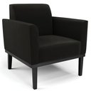 Ver imagem 6 de Sofá Namoradeira e 2 Poltronas Base Madeira Preto Maressa Suede Preto - Ibiza