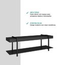 Ver imagem 6 de Rack para Tv Habitat Preto e Tubos Pretos Carraro