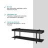 Rack para Tv Habitat Preto e Tubos Pretos Carraro - 5