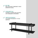Ver imagem 5 de Rack para Tv Habitat Preto e Tubos Pretos Carraro