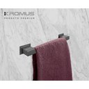 Ver imagem 5 de Toalheiro 40 cm Inox Grafite - Kromus RT0304-40G