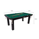 Ver imagem 2 de Mesa de Snooker Residencial 1,85 x 1,07m Tecido Verde