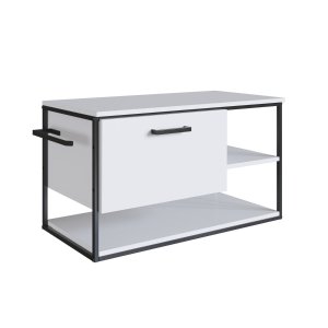 Armário Banheiro Gabinete Suspenso 80cm Estilo Industrial L1007