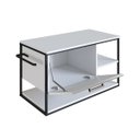 Ver imagem 4 de Armário Banheiro Gabinete Suspenso 80cm Estilo Industrial L1007