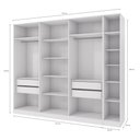 Ver imagem 3 de Closet Casal Modulado Adpat 4 Gavetas 2 Peças 273cm Branco - Kappesberg