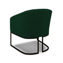 Ver imagem 4 de Poltrona Decorativa Base Industrial Preto Stella Bouclê Verde D03 - D'Rossi