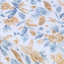 Ver imagem 4 de Jogo de Cama Queen 6p Lençol + Fronha Esmeralda Percal 100% Algodão:conchas Amarelo