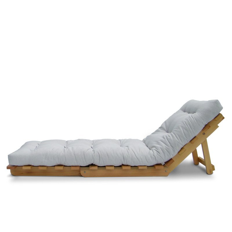 Sofá-cama Futon Slim S 01 Lugar Cor Gelo FUTON BRASIL - 2