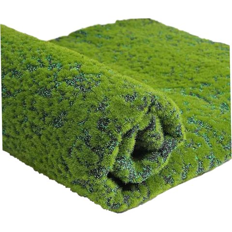 Placa de Musgo Plissado Jardim Artificial Verde Decoração