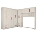 Ver imagem 3 de Guarda-roupa Casal Modulado Belgrado 11 Portas 6 Gavetas Branco - Panorama Móveis