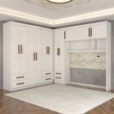 Ver imagem 6 de Guarda-roupa Casal Modulado Belgrado 11 Portas 6 Gavetas Branco - Panorama Móveis