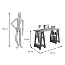 Ver imagem 2 de Escrivaninha Jcm Vigor Noronha/grafite Jcm Movelaria