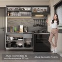 Ver imagem 6 de Armário de Cozinha Compacta Suspenso 200cm Cinza Nice Madesa 04