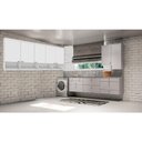 Ver imagem 4 de Armario para Lavanderia Multiuso Aereo 5 Portas Branco