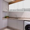 Ver imagem 3 de Armario para Lavanderia Multiuso Aereo 5 Portas Branco