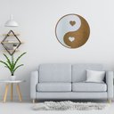 Ver imagem 2 de Mandala Yin Yang Love Grande Branca - Cortiça e Vermelho